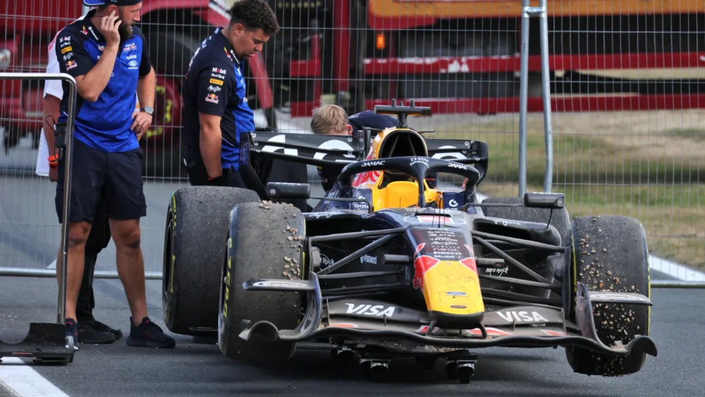 Max Verstappen dramatically retired from the British GP