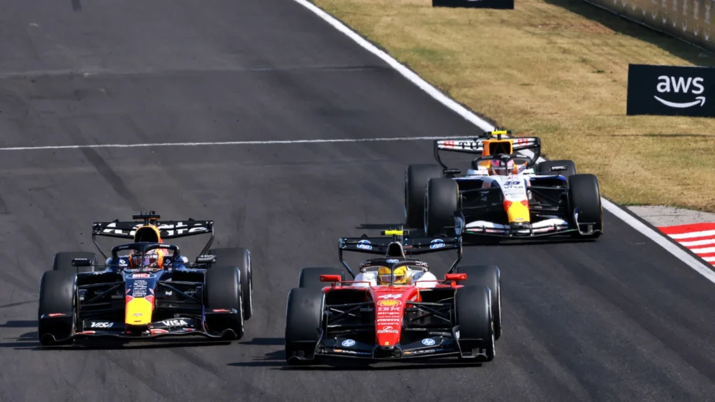 Max Verstappen put up a typically combative showing in Hungary