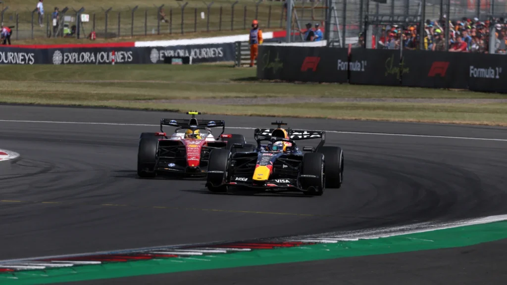 Max Verstappen was unable to keep up at Silverstone, before spinning out at Stowe corner