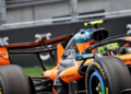 Lando Norris (GBR) McLaren F1 Team MCL40 - rear wing. 24.07.2026. Formula 1 World Championship, Rd 11, Hungarian Grand Prix, Budapest, Hungary, Practice Day