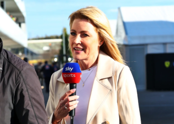 (L to R): Ted Kravitz (GBR) Sky Sports Pitlane Reporter with Rachel Brookes (GBR) Sky Sports F1 Reporter and Karun Chandhok (IND) Sky Sports F1 Presenter. 26.03.2026. Formula 1 World Championship, Rd 3, Japanese Grand Prix, Suzuka, Japan, Preparation Day.