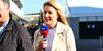 (L to R): Ted Kravitz (GBR) Sky Sports Pitlane Reporter with Rachel Brookes (GBR) Sky Sports F1 Reporter and Karun Chandhok (IND) Sky Sports F1 Presenter. 26.03.2026. Formula 1 World Championship, Rd 3, Japanese Grand Prix, Suzuka, Japan, Preparation Day.