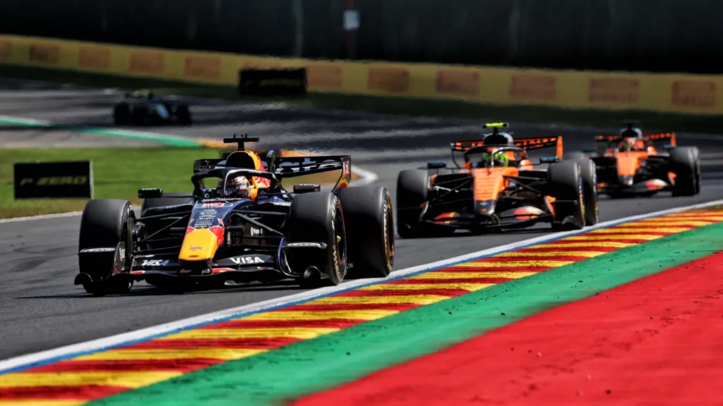 Verstappen finished third on the road ahead of Lewis Hamilton and the two McLarens