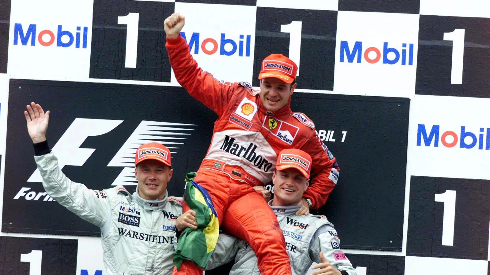 Track invader plays vital role as Rubinho takes maiden F1 win