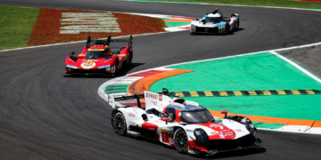 Mike Conway (GBR) / Kamui Kobayashi (JPN) / Jose Maria Lopez (ARG) #07 Toyota Gazoo Racing Toyota GR010 Hybrid. 09.07.2023. FIA World Endurance Championship, Rd 5, Six Hours Of Monza, Monza, Italy. - www.xpbimages.com, EMail: requests@xpbimages.com © Copyright: Moy / XPB Images