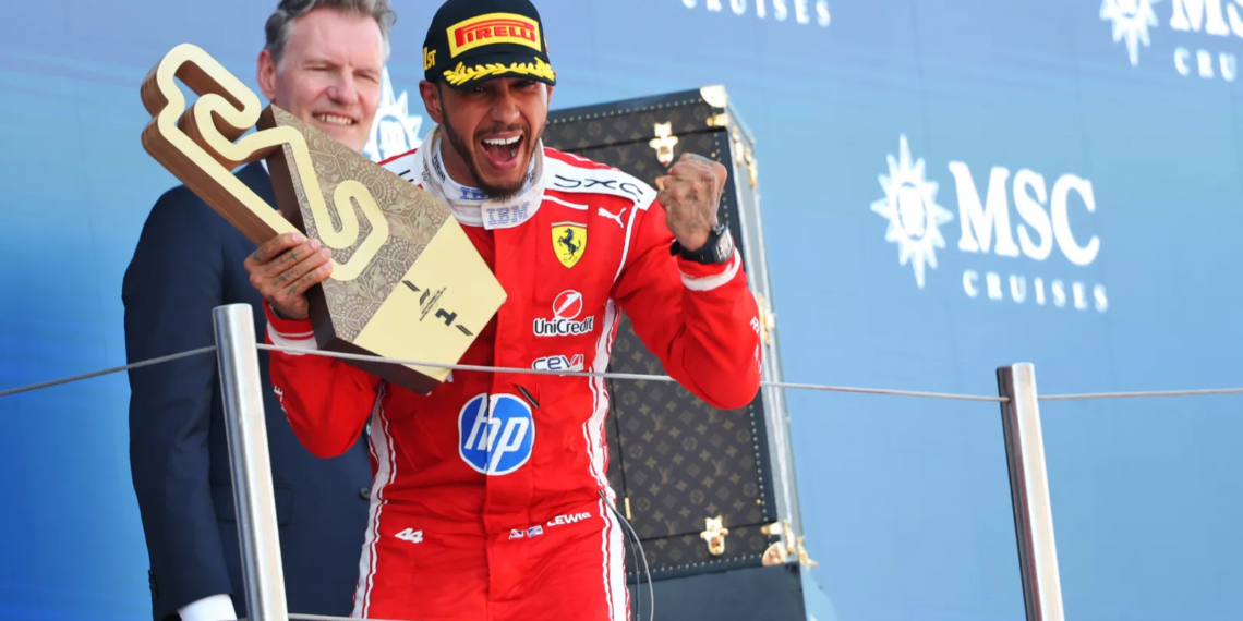 Lewis Hamilton has been in stellar form for Ferrari, this season, winning his first F1 race for the team at the Circuit de Barcelona-Catalunya, in June