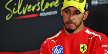 Lewis Hamilton (GBR) Scuderia Ferrari in the post race FIA Press Conference. 05.07.2026. Formula 1 World Championship, Rd 9, British Grand Prix, Silverstone, England, Race Day.