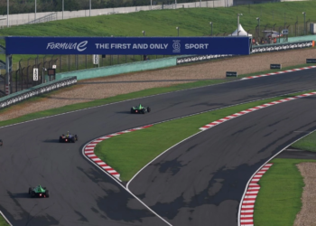 The first race of the Shanghai E-Prix showed mixed weather conditions