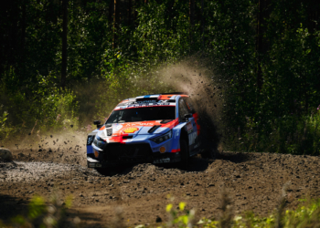Esapekka Lappi and Jon Armstrong crash out of Rally Finland