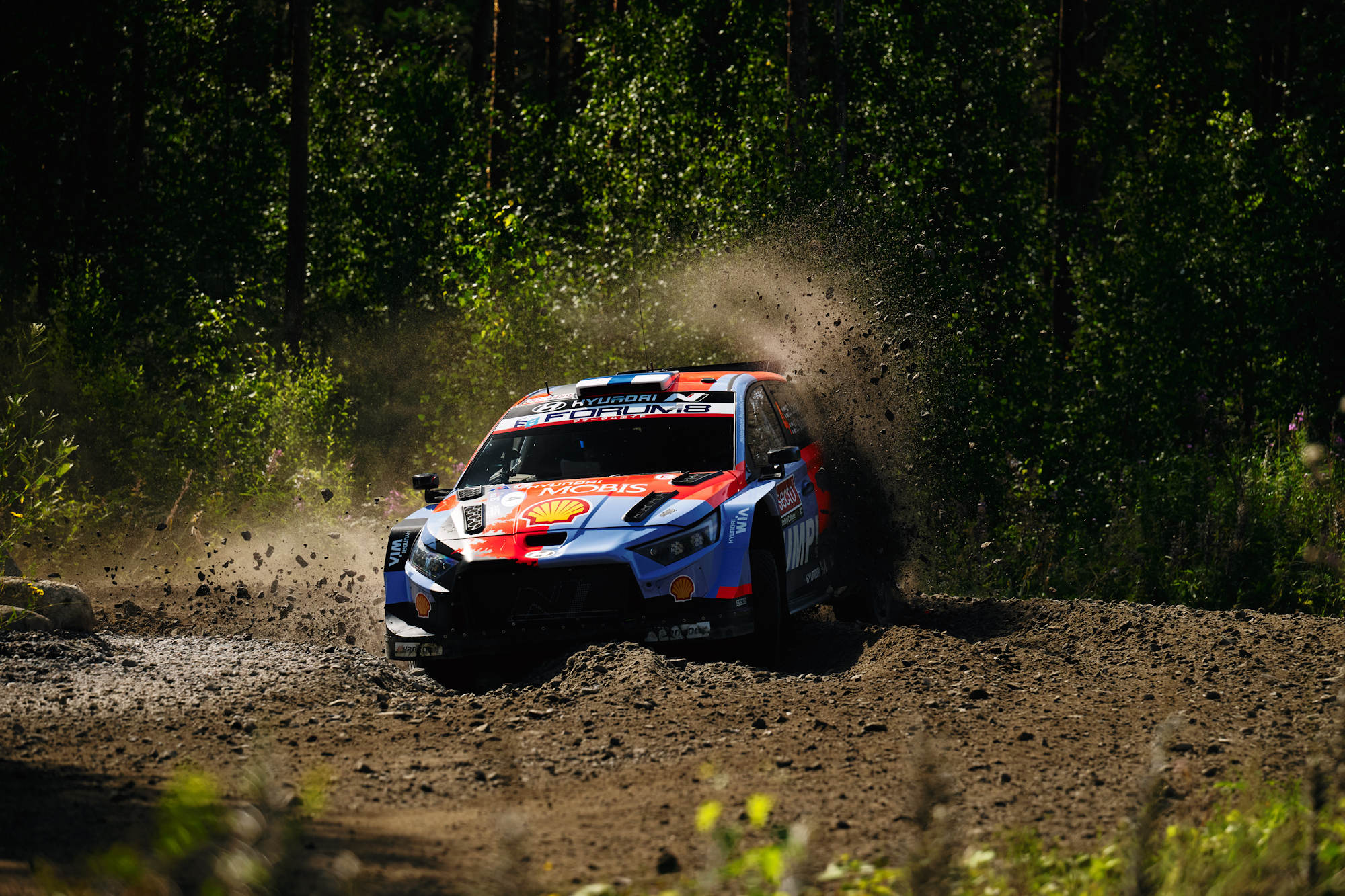 Esapekka Lappi, Jon Armstrong and Emil Lindholm crash out of Rally Finland