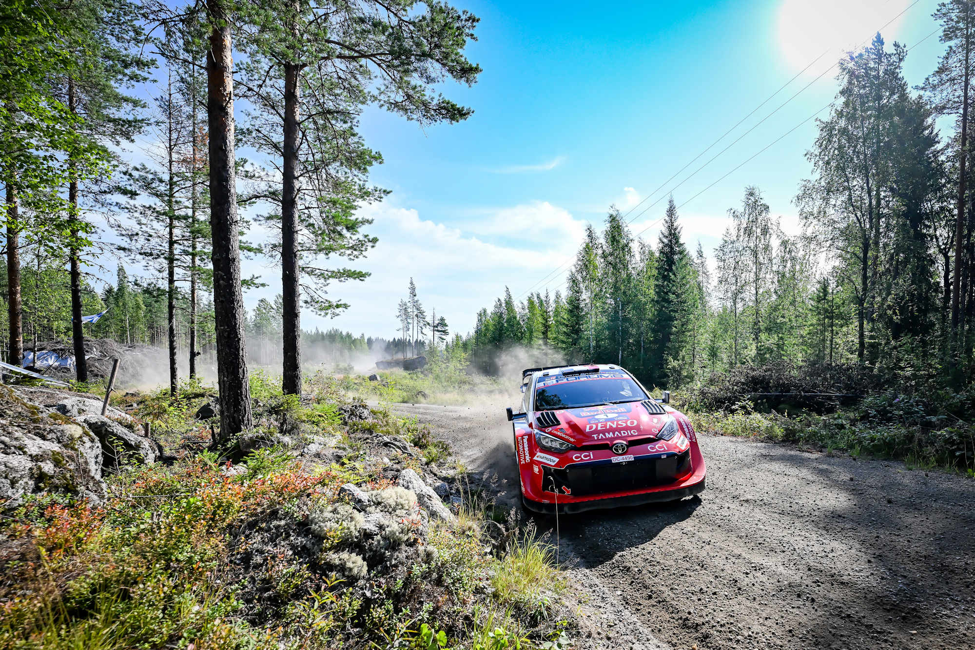 Sebastien Ogier leads Rally Finland as rain causes chaos in afternoon loop