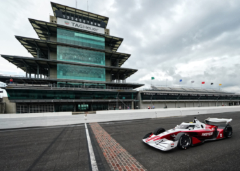 The future of IndyCar was on track at speed for the first time on Saturday. Photo: Kevin Dejewski