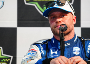 Rosenqvist earned pole, but was a little worried about Sunday. Photo: Kevin Dejewski