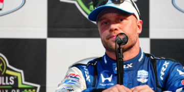 Rosenqvist earned pole, but was a little worried about Sunday. Photo: Kevin Dejewski