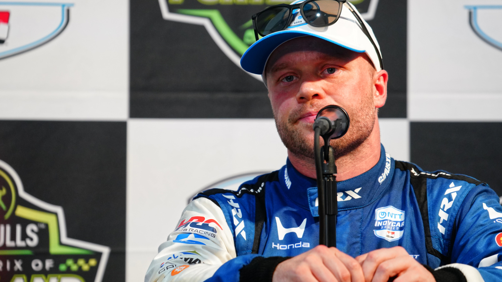 Rosenqvist earned pole, but was a little worried about Sunday. Photo: Kevin Dejewski
