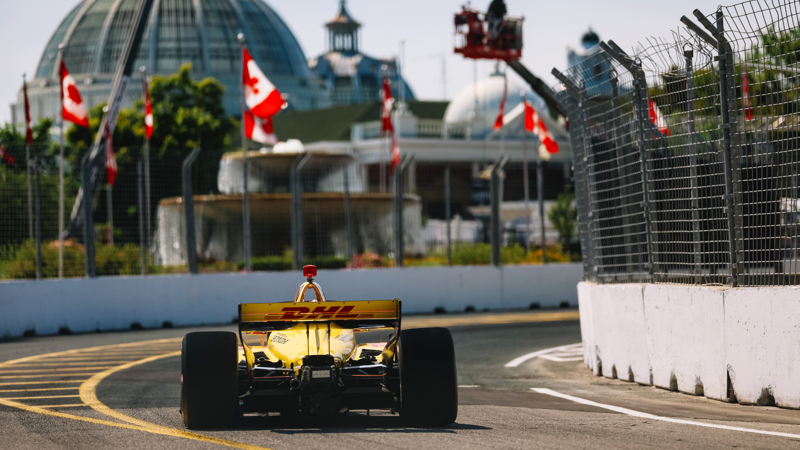 Alex Palou on track at Canada's previous IndyCar venue in Toronto in 2025. Photo: Joe Skibinski - IndyCar