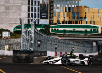 A wild race on the streets of Markham. Photo: IndyCar - Joe Skibinski