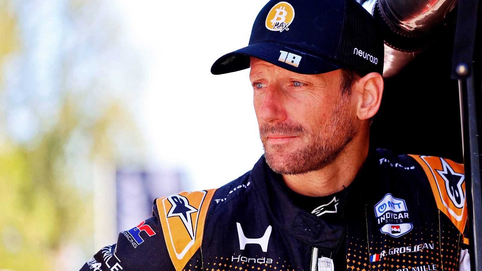 Grosjean lost the lead with only four laps remaining in the event from Markham. Photo: IndyCar - Paul Hurley