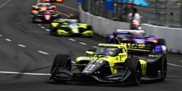 Power climbed through the field quickly on Sunday. Photo: IndyCar - James Black