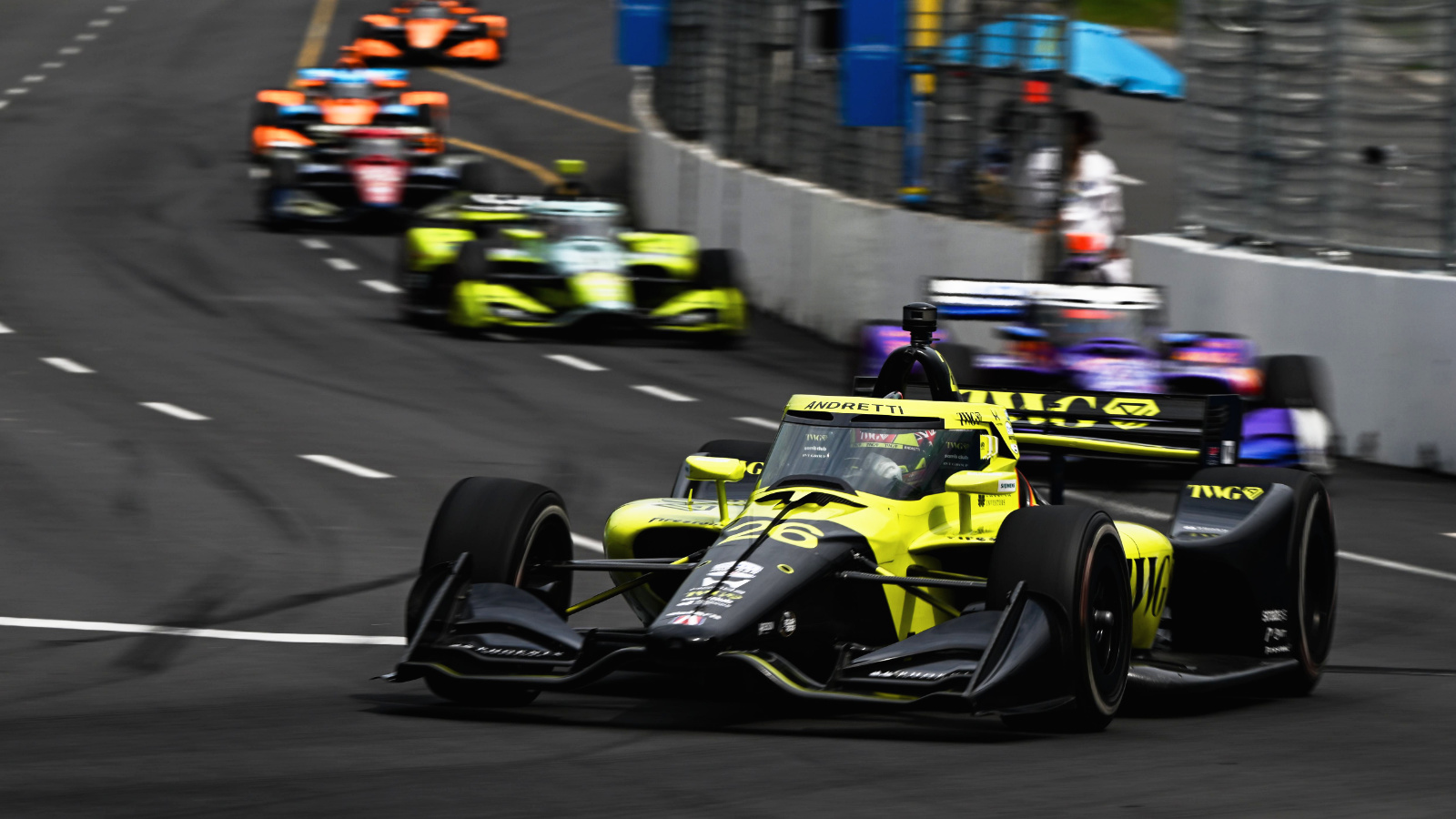 Power climbed through the field quickly on Sunday. Photo: IndyCar - James Black