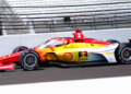 Josef Newgarden running a Shell livery during the 110th Indianapolis 500. Photo: Kevin Dejewski