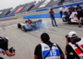 Rahal pulls out of pits for his qualifying run. Photo: Kevin Dejewski