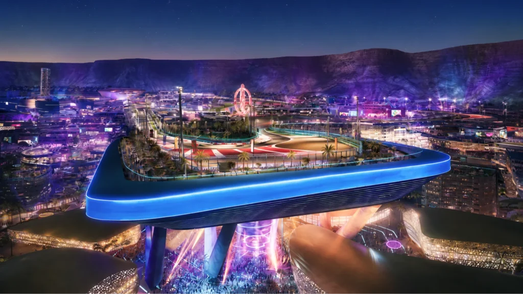 Known as "The Blade", the forthcoming Qiddiya circuit will see drivers elevated 230 feet up into the first corner