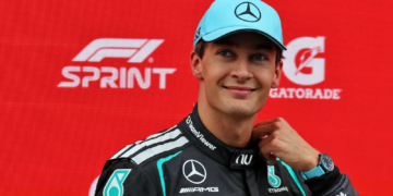 George Russell won the sprint race from pole at Zandvoort