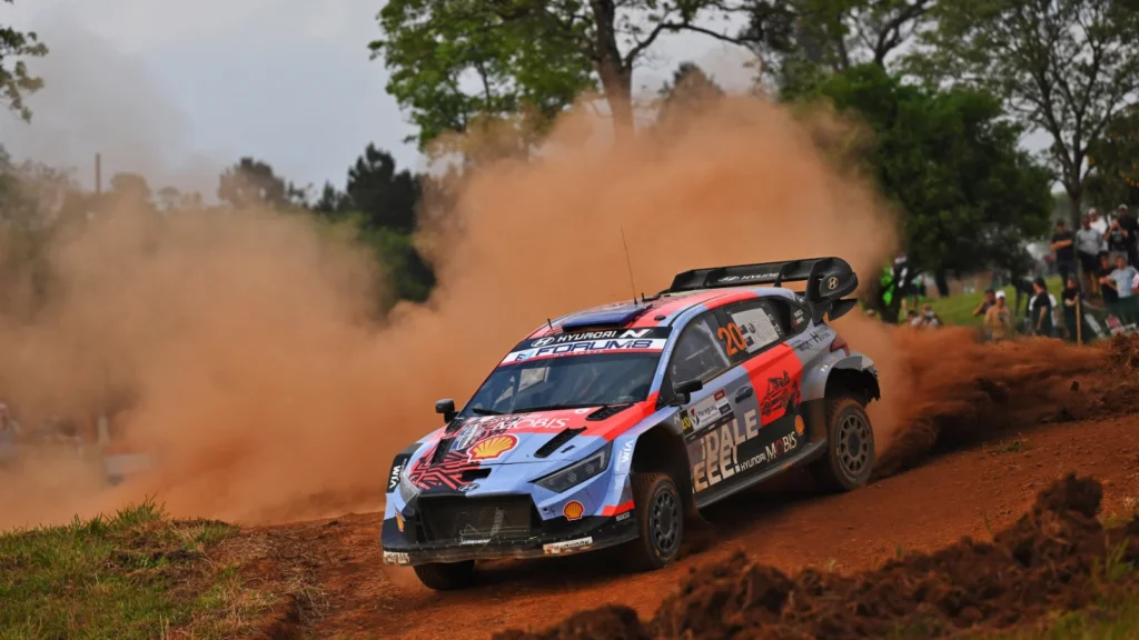 Hayden Paddon produced an incredible performance over two days to hold second place