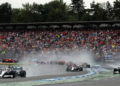 Lewis Hamilton (GBR) Mercedes AMG F1 W10 leads at the start of the race. 28.07.2019. Formula 1 World Championship, Rd 11, German Grand Prix, Hockenheim, Germany, Race Day.