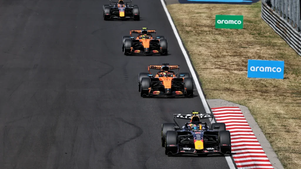 Isack Hadjar endured a challenging race in Hungary