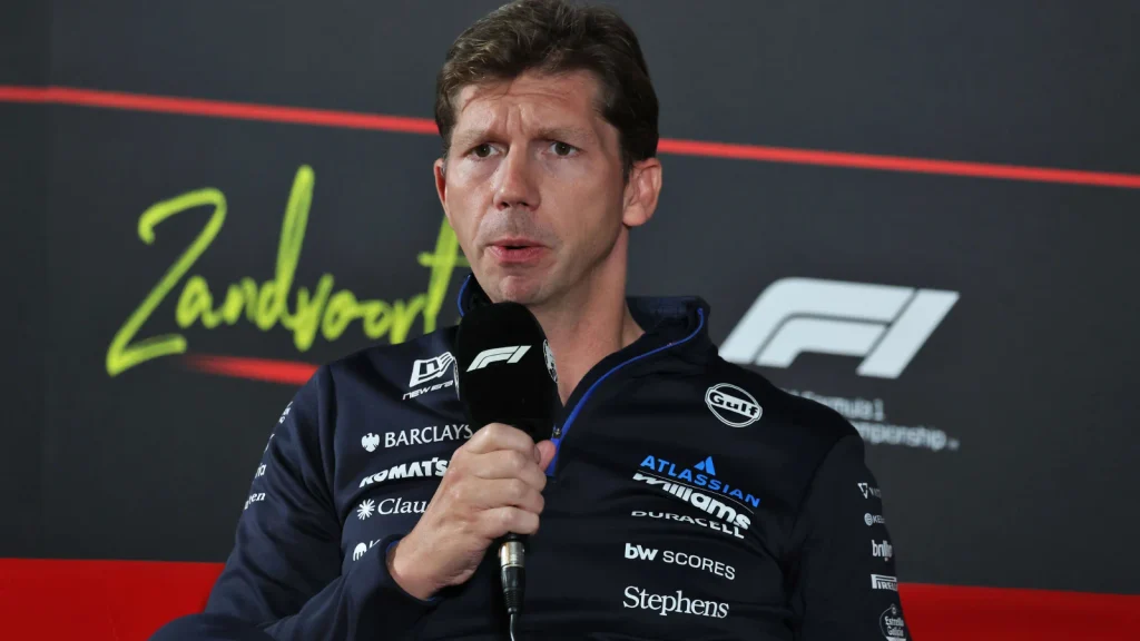 James Vowles (GBR) Williams F1 Team, Team Principal in the FIA Press Conference. 21.08.2026. Formula 1 World Championship, Rd 12, Dutch Grand Prix, Zandvoort, Netherlands, Sprint Qualifying Day.