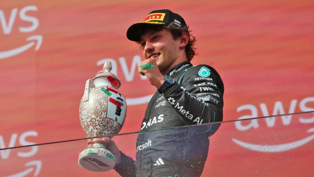 Antonelli headed into the F1 summer break with a 50-point advantage in the standings