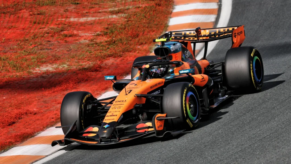 Lando Norris was forced to settle for second in Sprint Qualifying in Zandvoort