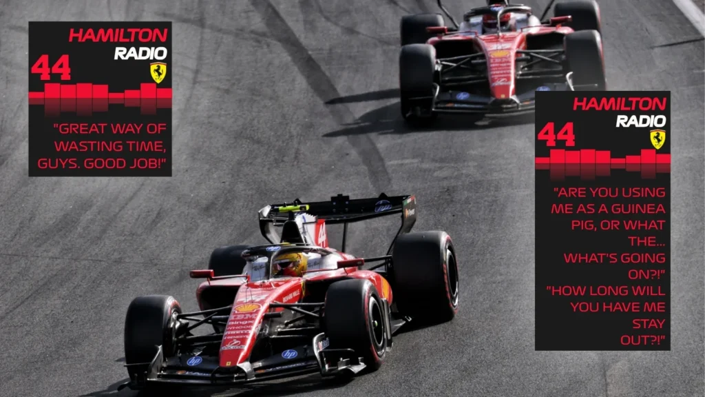 Lewis Hamilton was getting frustrated on the radio during the Dutch GP