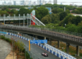 Edoardo Mortara of Switzerland driving the (48) Mahindra Racing Mahindra M12Electro on track during practice, ahead of the London E-Prix, Round 17 of the 2026 FIA Formula E World Championship at ExCel London on August 16, 2026 in London, England. (Photo by Simon Galloway/LAT Images)