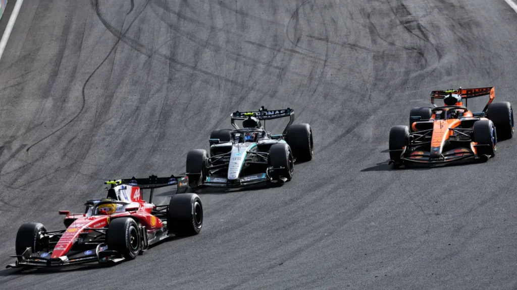 Norris made a crucial move on Antonelli and Hamilton en route to his Dutch GP win