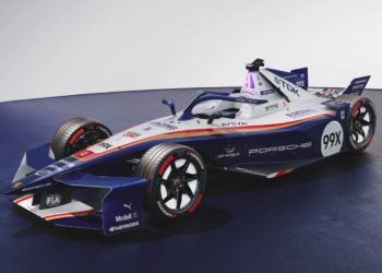 The stunning livery for the Porsche Formula E team. Image: Porsche