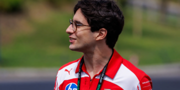 Rafael Camara drove a TPC test for Haas at Portimao