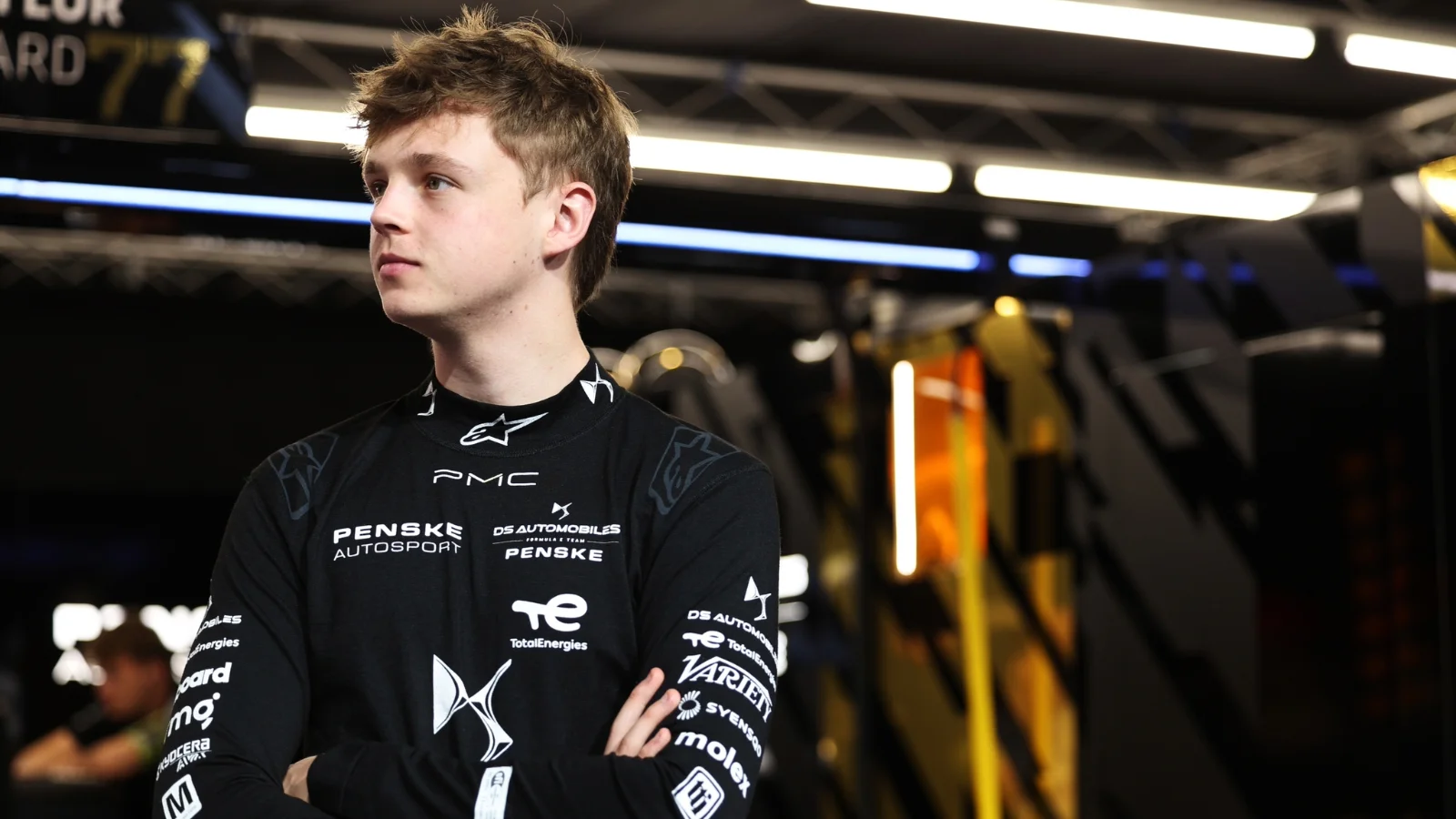 aylor Barnard of Great Britain and DS PENSKE looks on in the Pitlane during qualifying, ahead of the London E-Prix, Round 16 of the 2026 FIA Formula E World Championship at ExCel London on August 15, 2026 in London, England. (Photo by Alastair Staley/LAT Images)