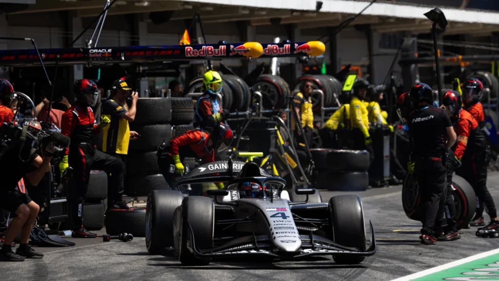 Colton Herta with Hitech during the Formula 2 Barcelona Grand Prix