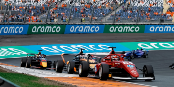 The F1 Academy grid were ready for their last reverse-grid race for the Dutch GP