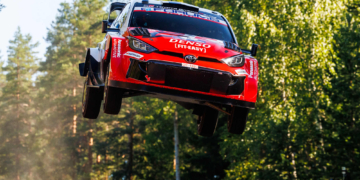 Sami Pajari leads after a wild day in the Finnish forests