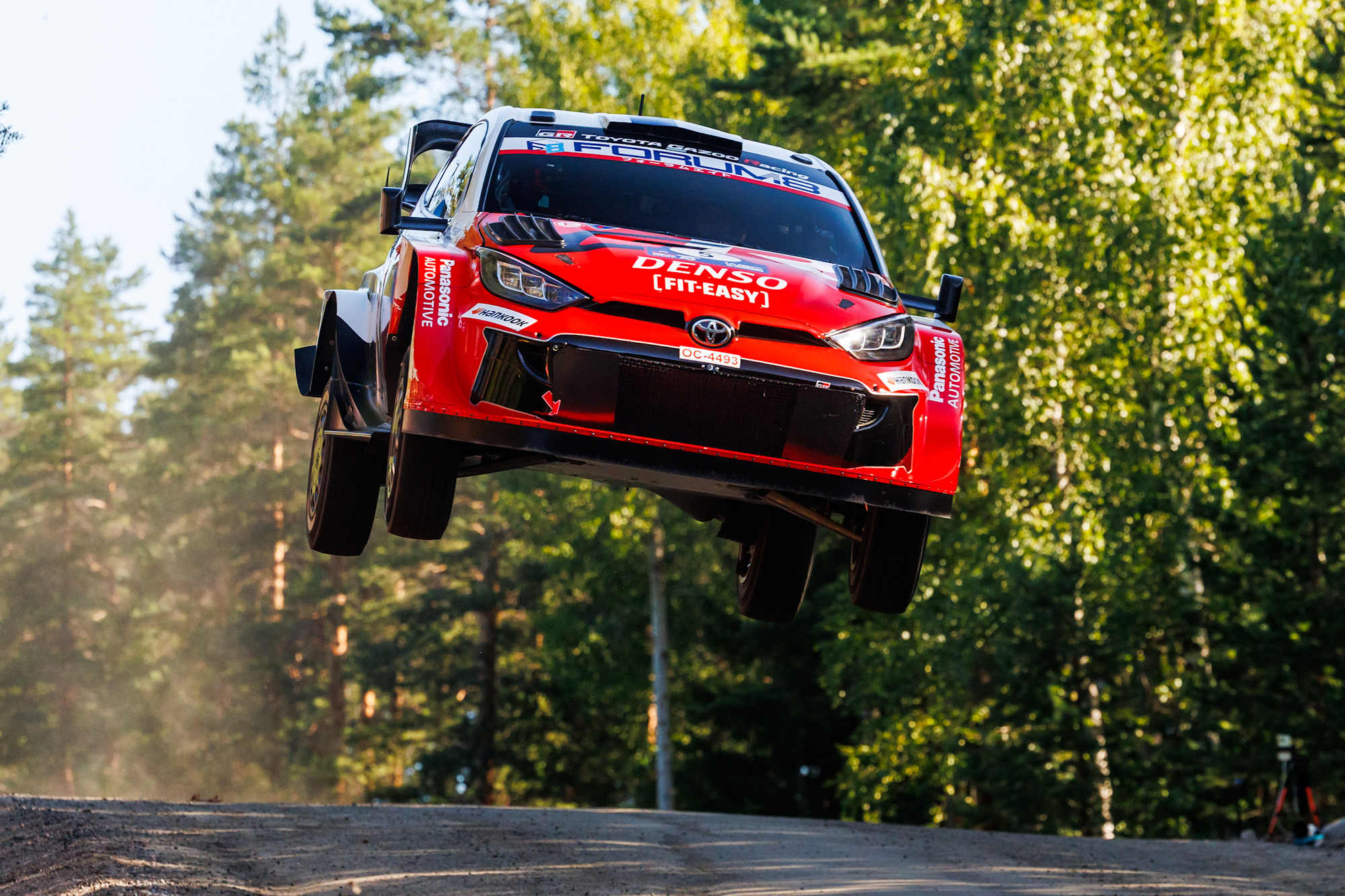 Sami Pajari leads after a wild day in the Finnish forests