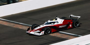 The low downforce wings can be seen in the latest tests. Photo: IndyCar - Joe Skibinski
