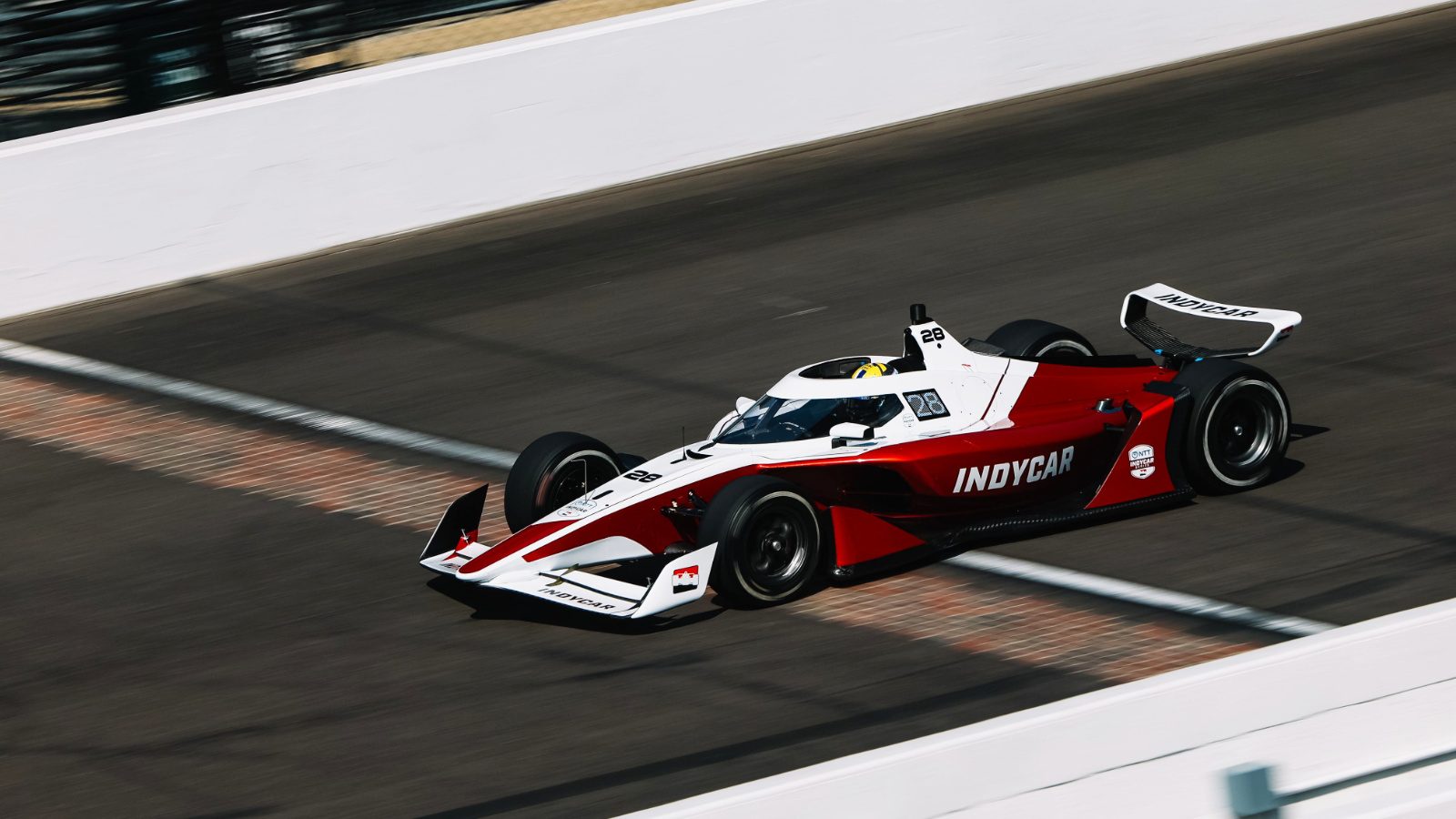 The low downforce wings can be seen in the latest tests. Photo: IndyCar - Joe Skibinski