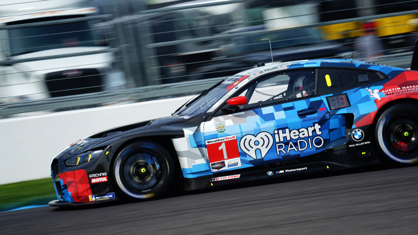 The #1 BMW will start at the head of the GTD Pro grid. Photo: Kevin Dejewski