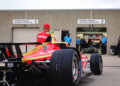 David Malukas' car is wheeled into the inspection bay ahead of the Indianapolis 500. Photo: Kevin Dejewski
