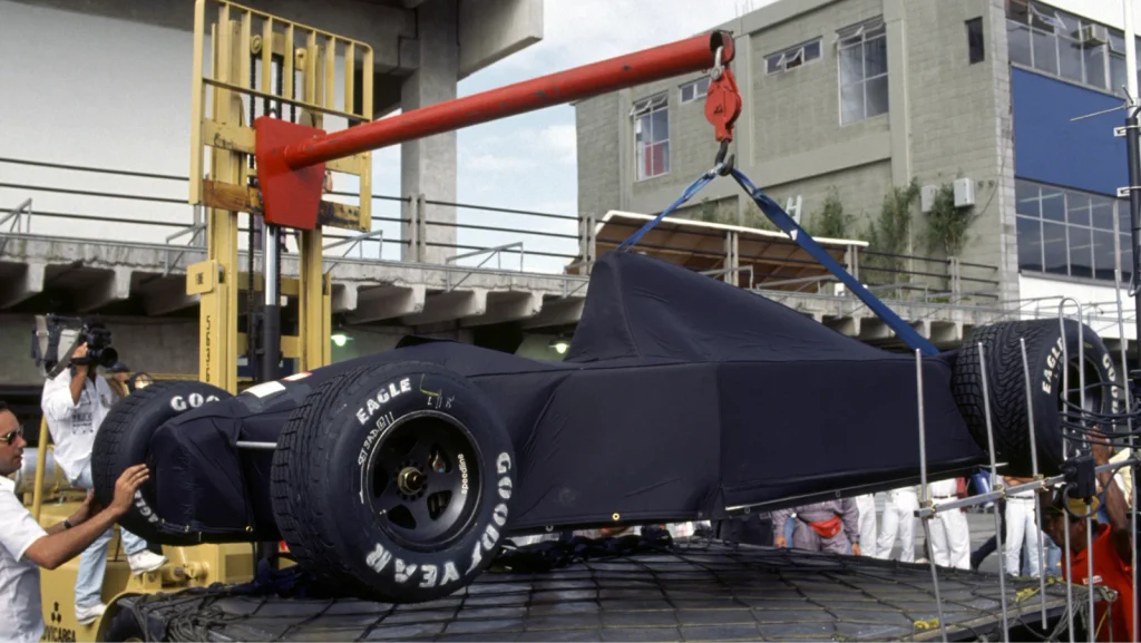 Andrea Moda cars did not feature on track much during race weekends