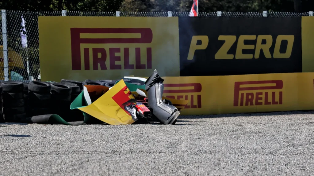 Leclerc suffered a 60G impact during his Lap 1 shunt